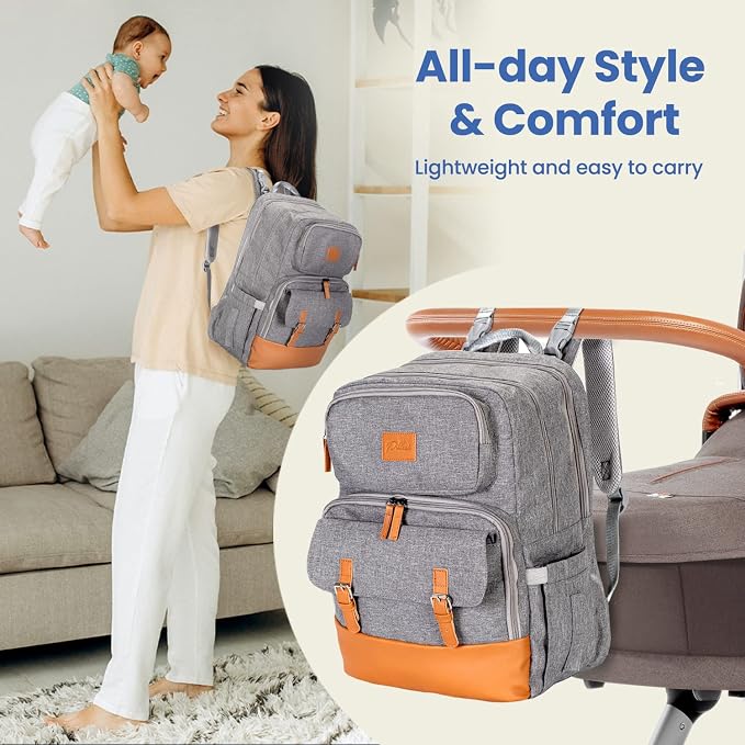 PILLANI Baby Diaper Bag Backpack - Image 3
