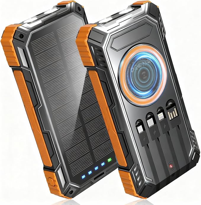 Solar Power Bank, 49800mAh Wireless Portable Phone Charger by Unknown