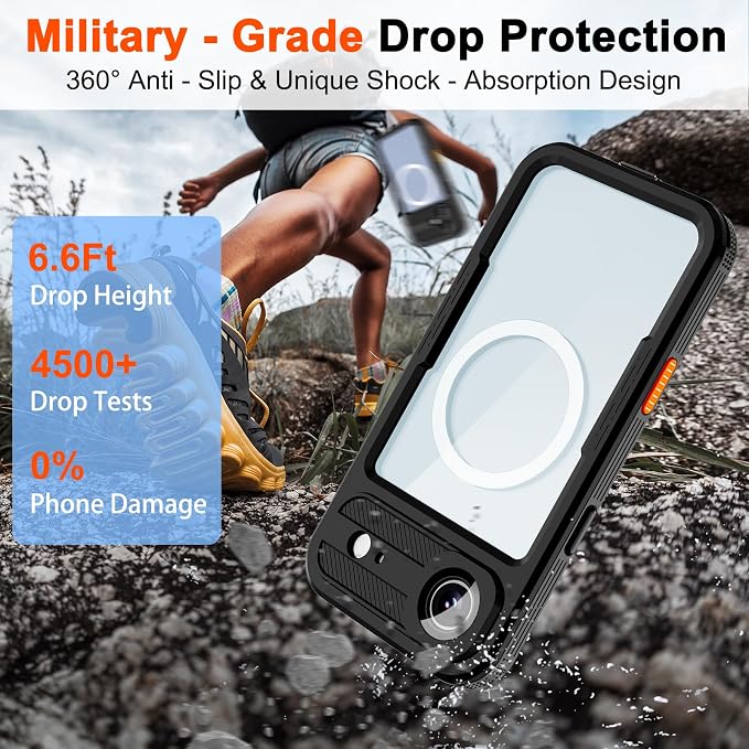 Underwater Case for iPhone 17 Air 6.5", IP68 Waterproof Shockproof Full Body - Image 4