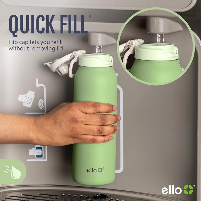 Ello Pop & Fill 22oz Stainless Steel Water Bottle - Image 3