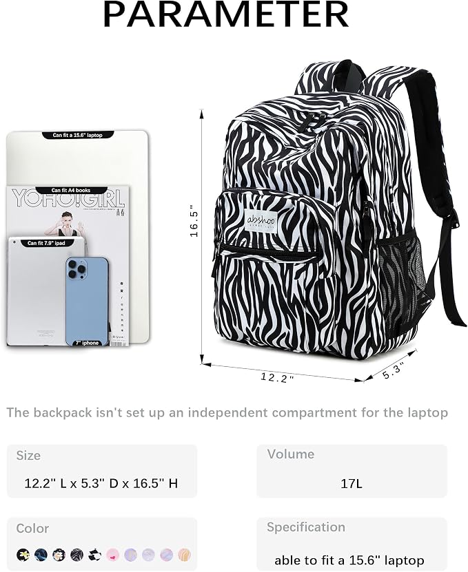 abshoo Classical Basic Travel Backpack - Image 6