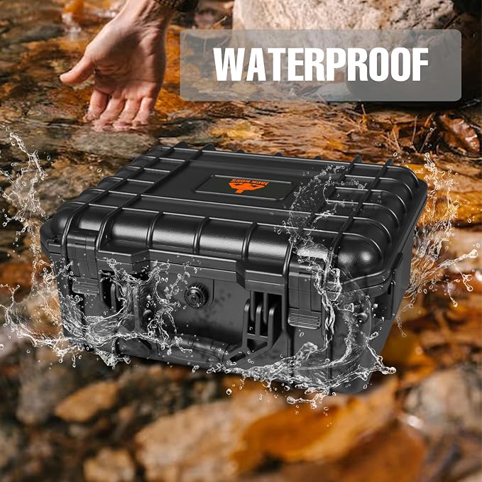 Jack Boss Hard Case, 13.6 x 11.4 x 6 Inch Portable Weather Waterproof - Image 4