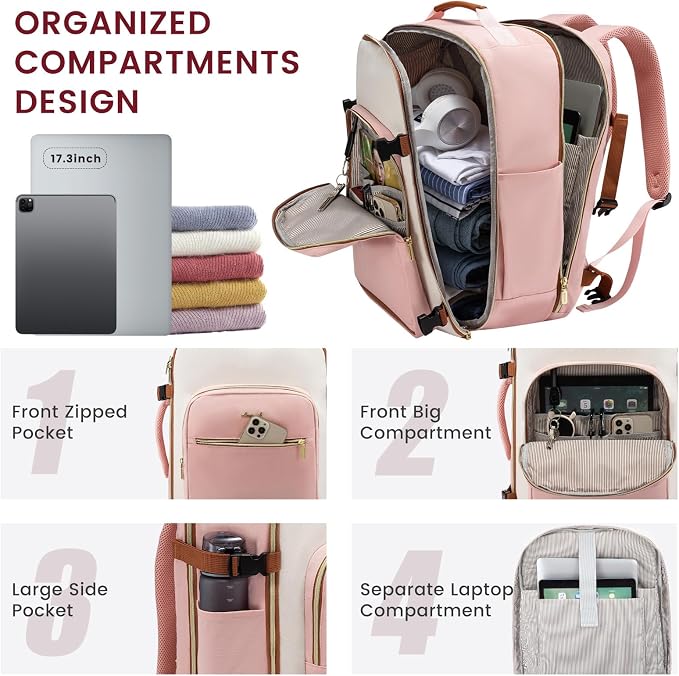 LOVEVOOK 50L Large Travel Backpack - Image 4