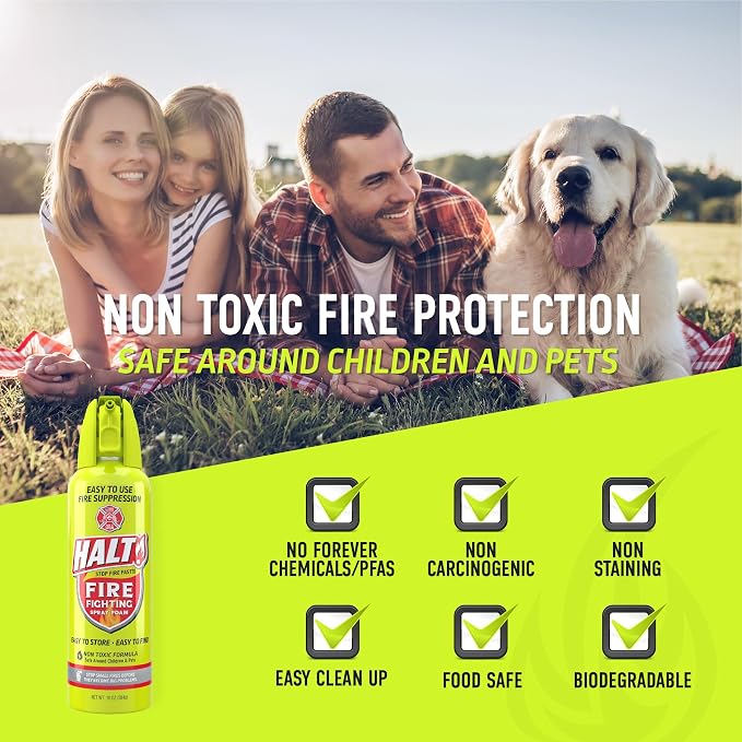 HALT! Home & Apartment Fire Defense Kit – Includes x2 10oz Fire Fighting Foam - Image 5