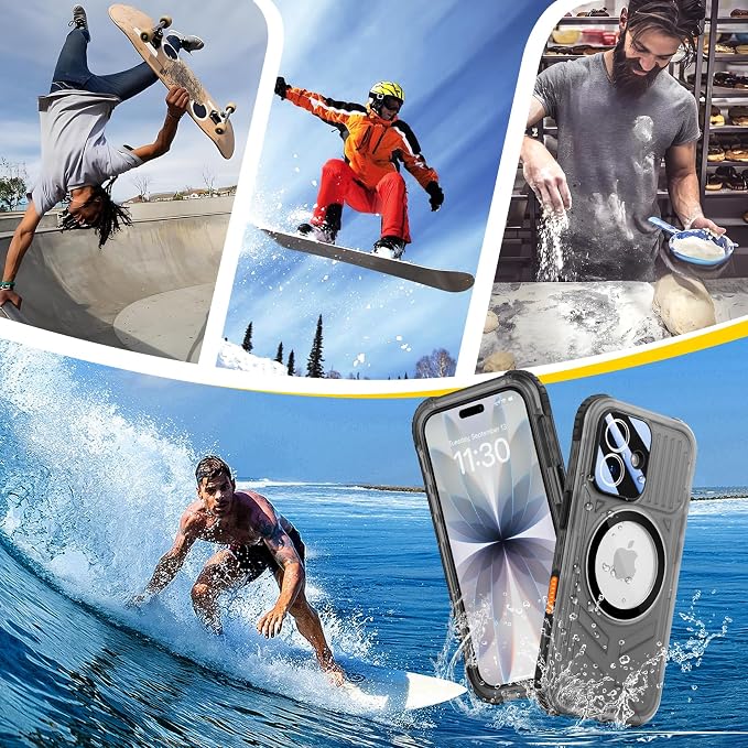 SPIDERCASE Magnetic for iPhone 17 Case Waterproof, 12FT Military Shockproof - Image 8