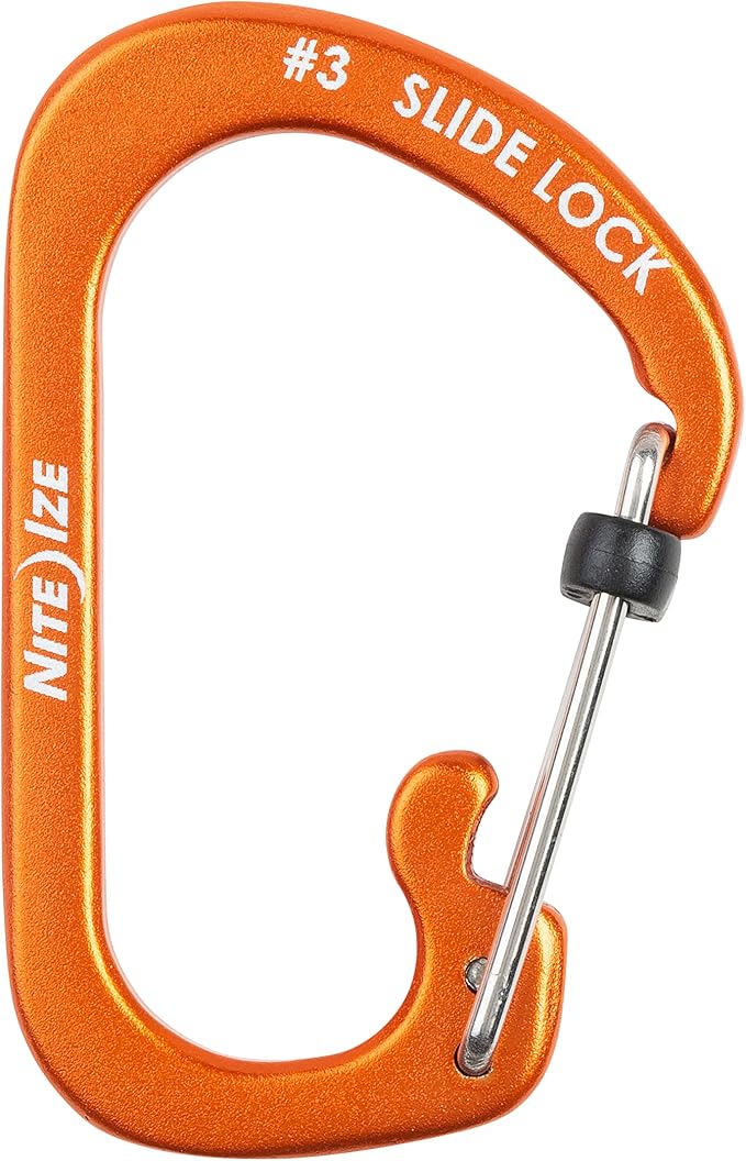 Carabiner SlideLock No3 Orange - Image 2