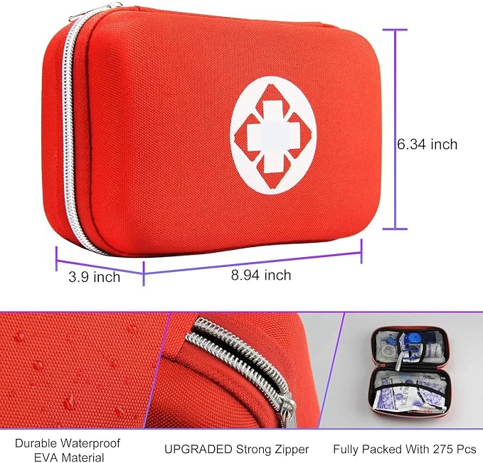 Car First Aid Kits 275Pcs Survival Gear Home Travel Size Small Emergency Kit - Image 7