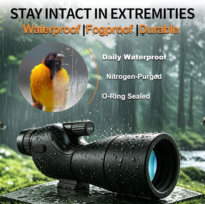 Monocular Telescope with Tripod, Bird Watching Gifts - Image 4