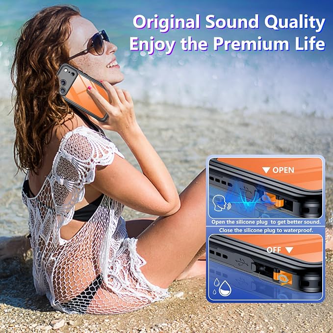 Temdan Compatible with iPhone 17 Pro Max Case, Waterproof Built-in Screen & - Image 6