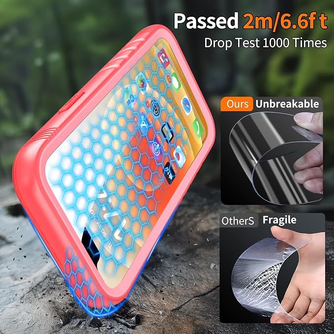 Cozycase Compatible with iPhone 12 Waterproof Case/iPhone 12 Pro Waterproof Case - Image 4