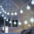 JMEXSUSS 100ft Globe String Lights Indoor Outdoor Waterproof, 200 LED White by JMEXSUSS