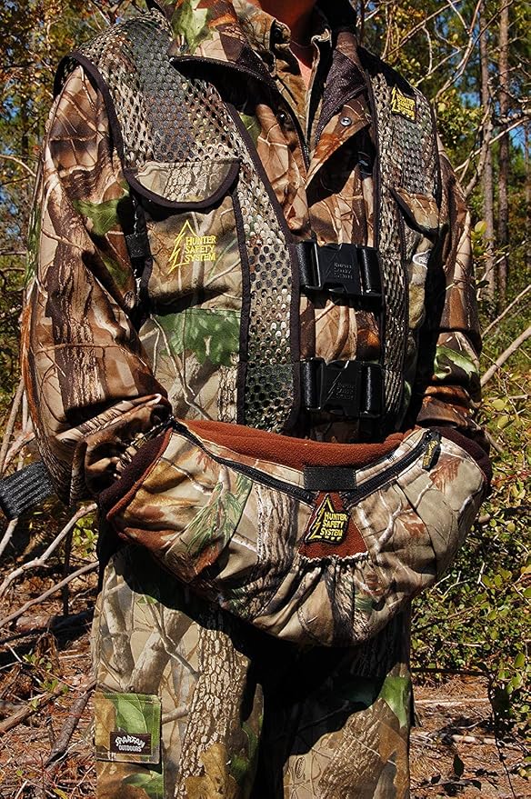 Hunter Safety System Muff-Pak: Polar Fleece Hand Warmer, Front and Back Pockets - Image 4