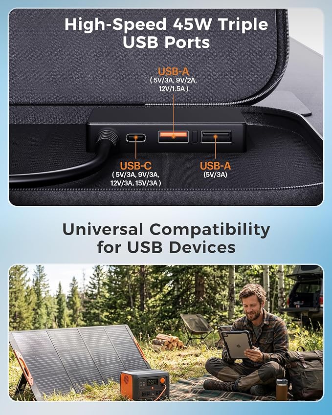 ZOUPW 200W Portable Solar Panel - Image 5