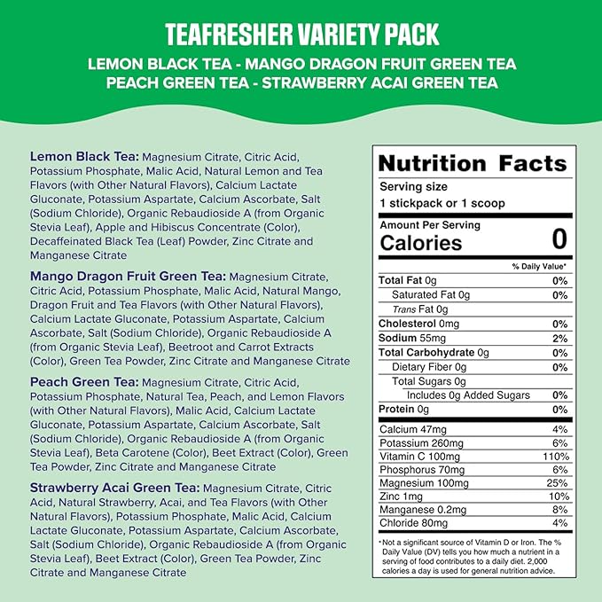Ultima Replenisher Electrolyte Powder & Instant Tea Drink Mix – TeaFresher - Image 3