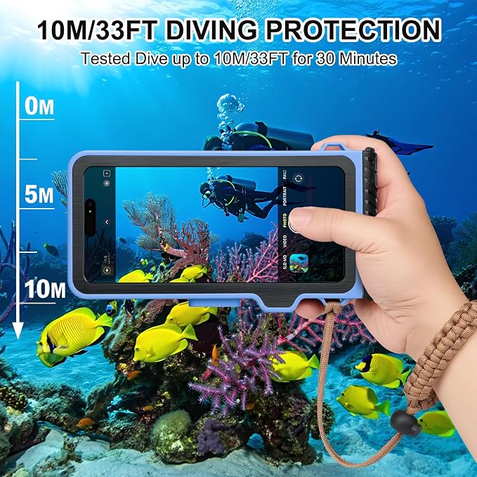 33ft Snorkeling Phone Case, Gen 4 IP68 Waterproof Housing - Image 3