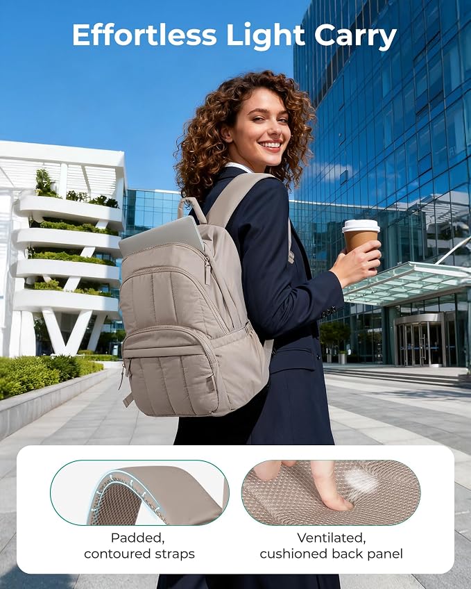 BAGSMART Womens Backpack Travel Laptop Backpack - Image 6