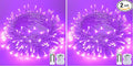 JMEXSUSS 33ft 100 LED Purple Christmas Lights, Battery Operated Christmas Lights by JMEXSUSS