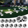 Solar Ground Lights Outdoor, 12 Pack Solar Lights Outdoor Waterproof, Mini Flat by Unknown