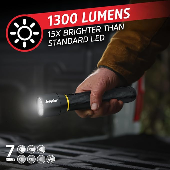 Energizer LED Flashlight Vision PRO, Ultra Bright 1000+ Lumens, IPX4 Water - Image 2