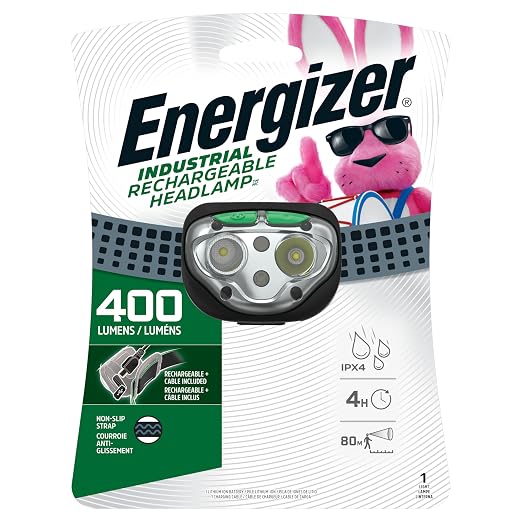 Energizer LED Rechargeable Headlamp Flashlight, 15-Hour Run Time, 400 Lumens - Image 2
