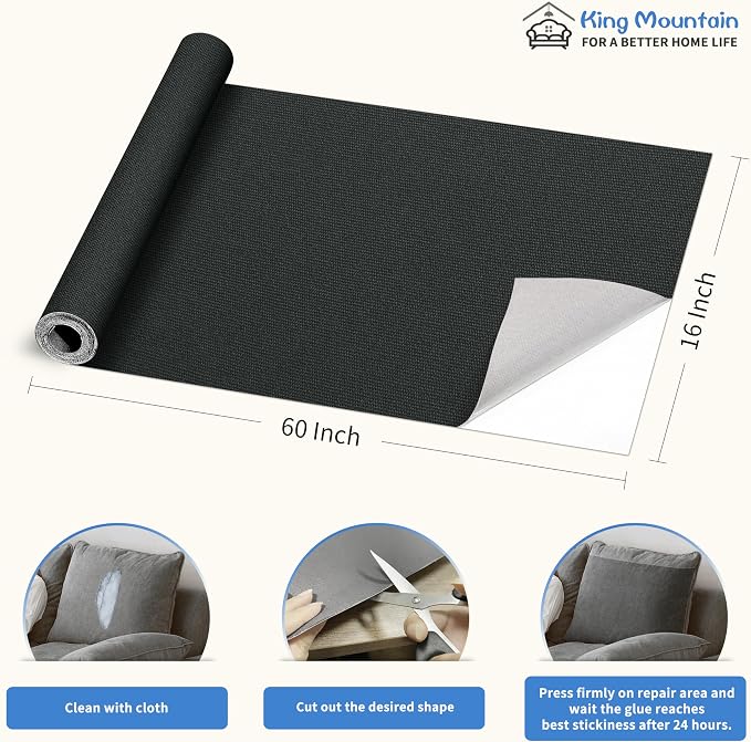 KING MOUNTAIN Canvas Repair Patch 16×60 Inch Self-Adhesive Waterproof Fabric - Image 4