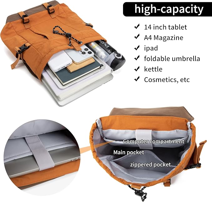 HUARIPOLY Outdoor Backpack Lightweight Waterproof Leisure Day Bag Multi - Image 3