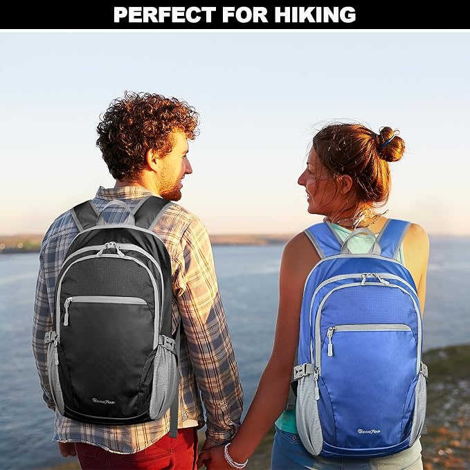 Seektop Lightweight Packable Hiking Backpack Waterproof Expandable 20L-28L - Image 9