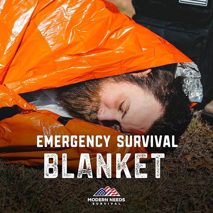 MODERN NEEDS Emergency Sleeping Bag Survival – Thermal Blanket & Bivy Sack | - Image 6