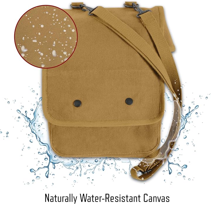 Rothco Canvas Map Case Shoulder Bag – Rugged Crossbody EDC Utility Storage - Image 8