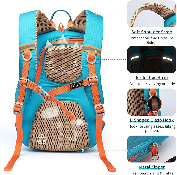 Hiking Backpack 30L Foldable Travel Daypack - Image 4