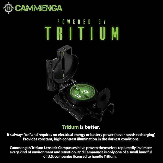 Cammenga Official US Military Tritium Lensatic Compass, Accurate Waterproof - Image 4