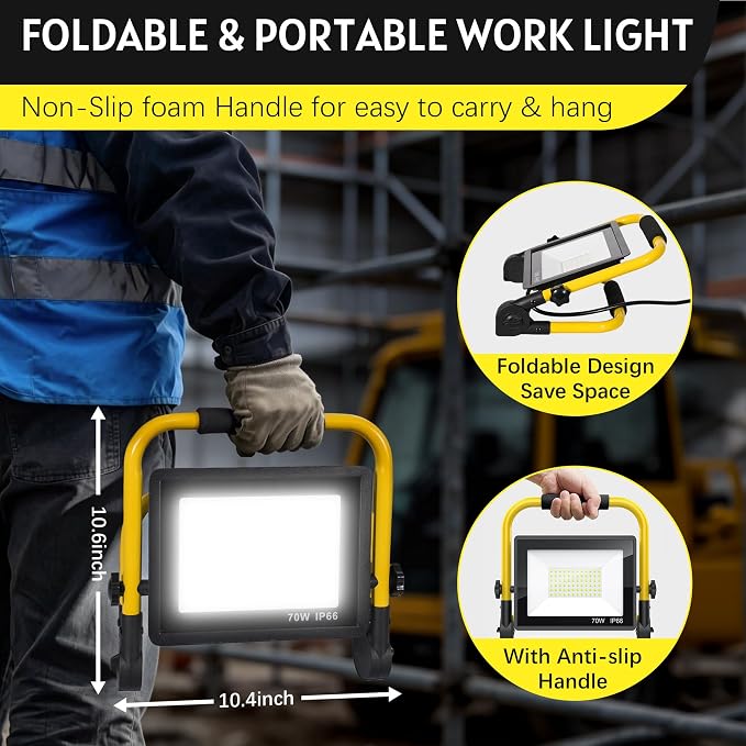 10000LM LED Work Light: Portable Work Light - Image 7