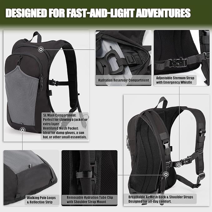 2-in-1 Hydration Backpack & Tactical Chest Pack - Image 6