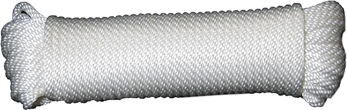 T.W Evans Cordage Co. 44-168 1/2-Inch Solid Braid Nylon Rope 100-Feet Hank by Unknown