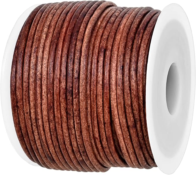 GENIQUE Real/Genuine Round Leather String Cord by GENIQUE