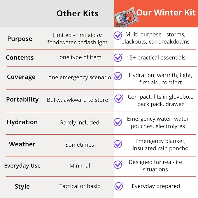 Emergency Kit - Winter Storm & Ice Storm Survival Kit, Power Outage Preparedness - Image 6
