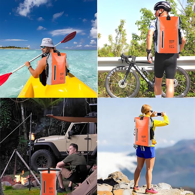 Waterproof Backpack, Waterproof Backpack That Can Float, Suitable - Image 3