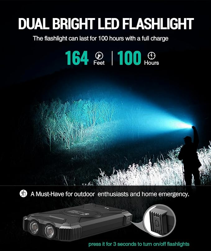 BLAVOR Solar Power Bank 10, Portable Wireless Charger, 20W Fast Charging - Image 7