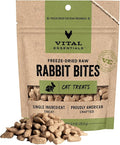 Vital Essentials Freeze Dried Cat Treats | Rabbit Bites, Single Protein | by VitalEssentials
