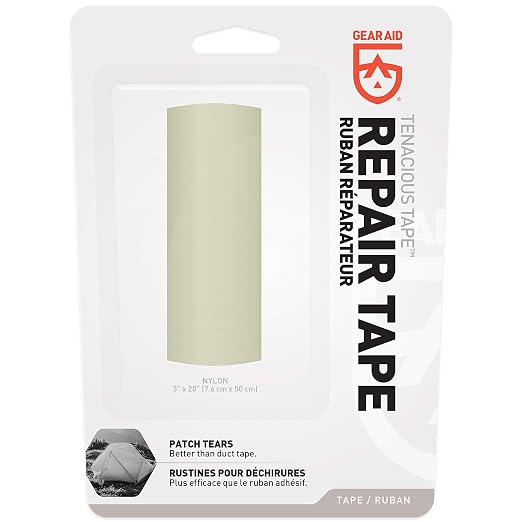 GEAR AID Tenacious Tape 3” x 20” Ripstop Fabric Gear Repair Tape, Fix Holes and - Image 2