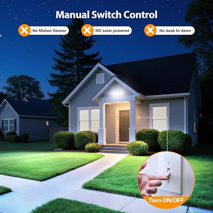 Onforu 75W Flood Lights Outdoor, 4 Packs 7000LM Super Bright Security Lights - Image 5
