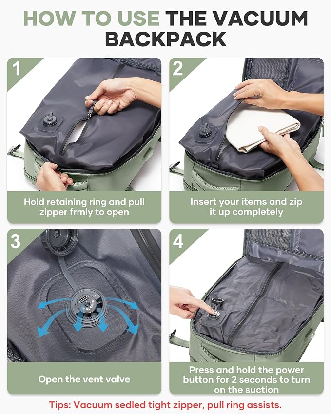 coofay Vacuum Backpack Travel - Image 3