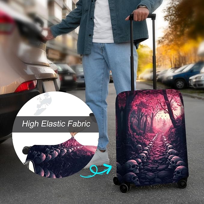 Luggage Cover Protector for 19-20 Inch Suitcases, TSA Approved Elastic Travel - Image 4