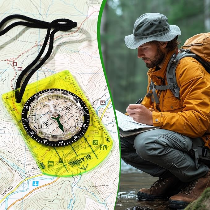 50 Pack Orienteering Compass Bulk Advanced Baseplate Compass Hiking Survival - Image 6