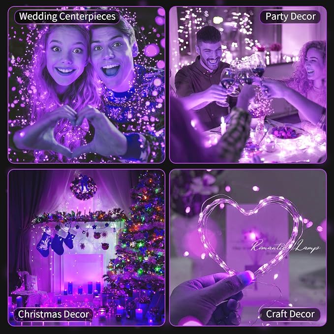 20 Pack LED Fairy Lights Battery Operated, 3 Features Blinking Slowly Blinking - Image 4