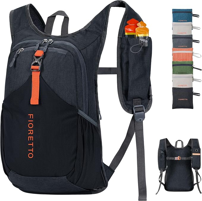 FIORETTO 15L Hiking Backpack for Women Men Mini Packable Backpack Lightweight by FIORETTO