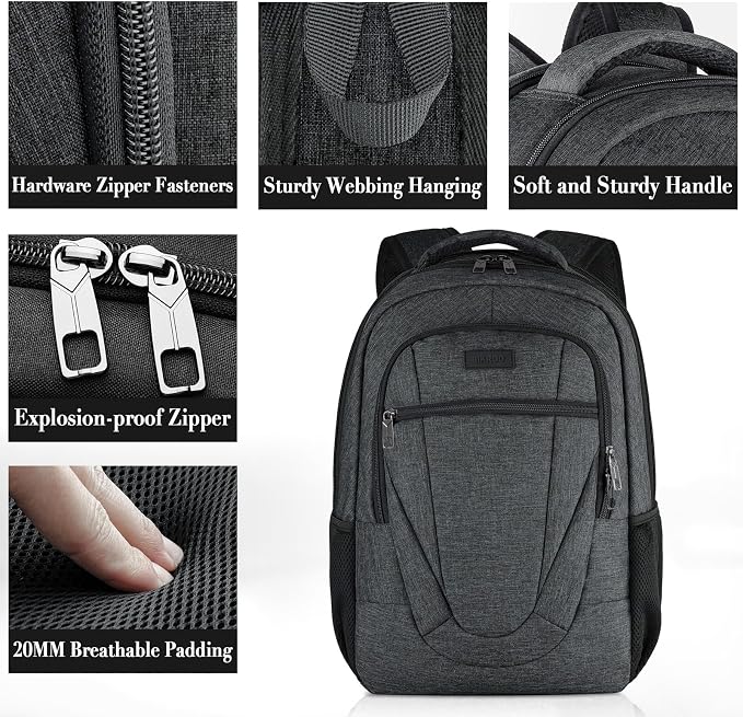 BIKROD Travel Laptop Backpack for Men and Women, Backpacks for School Teen Boys - Image 3