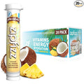 Zipfizz Daily Energy Drink Powder, Pina Colada, 20 Pack | 3-in-1 Sustained by Zipfizz