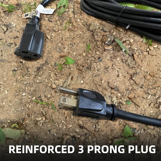 YOJOE Indoor Outdoor Extension Cord, 3 Prong 13A Weatherproof Power Cord - Image 5