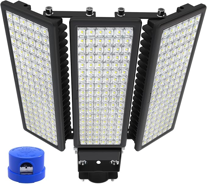 42000LM LED Parking Lot Light, 3 Pack 100W Stadium Light by HODELVJU